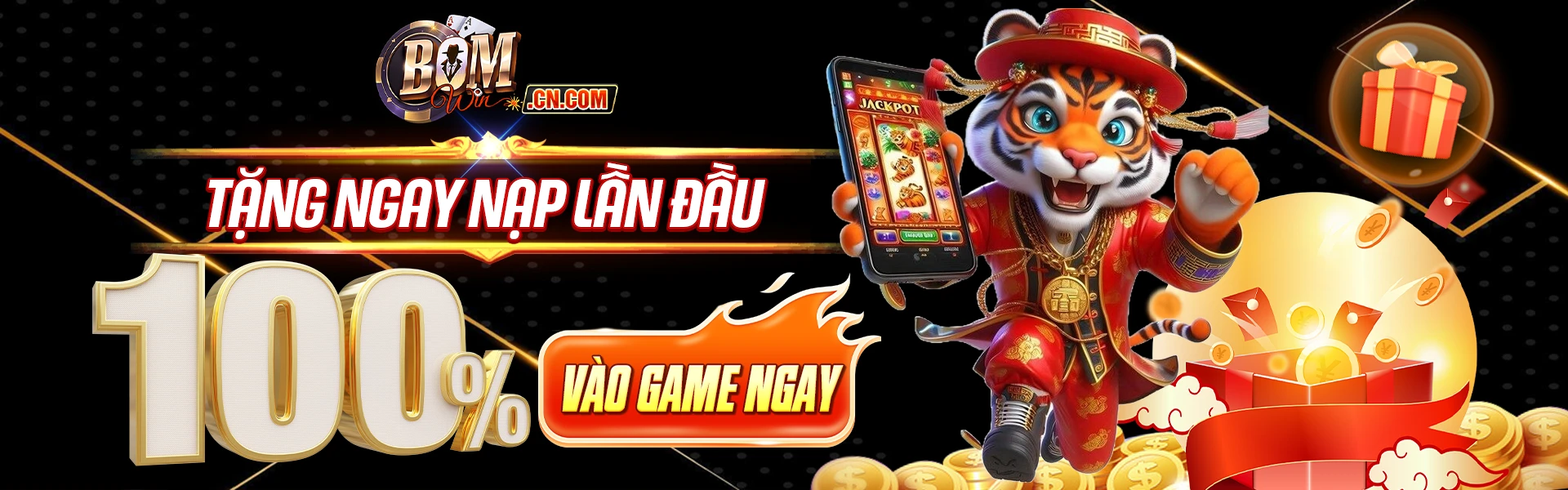 Bomwin khuyến mãi nạp đầu 100% cho khách mới