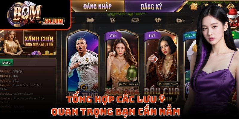 Tổng hợp các lưu ý đặc biệt mà bạn cần nắm 